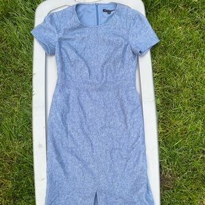Banana Republic Blue Sheath Midi Dress with Slit